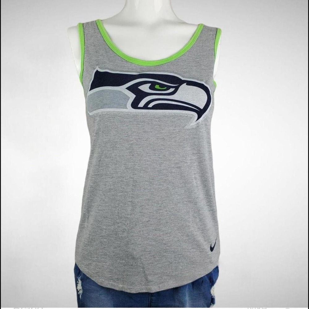 Nike Seattle Seahawks Women's Tank Top - Gray with Green Accents